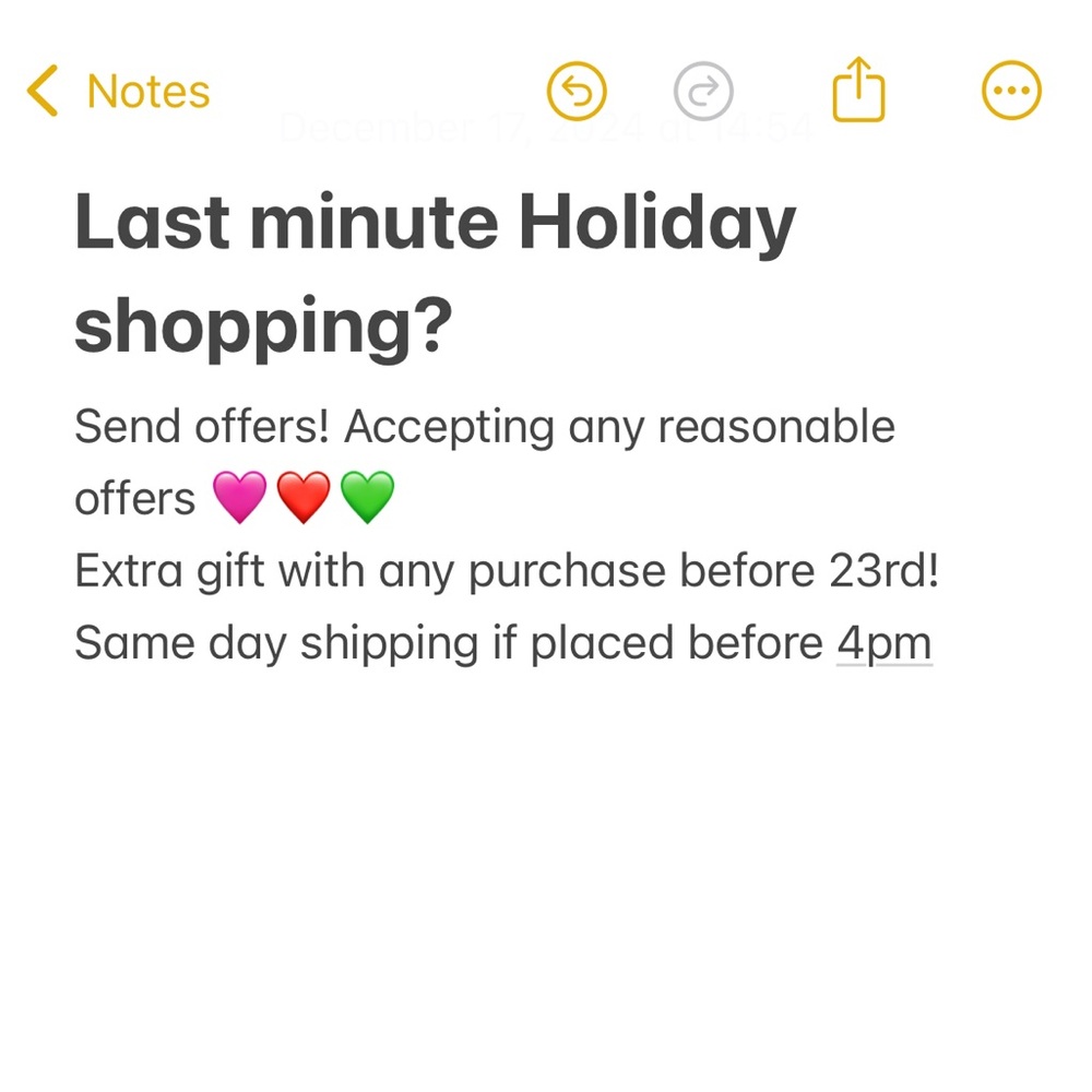Holiday promotion + Free gifts